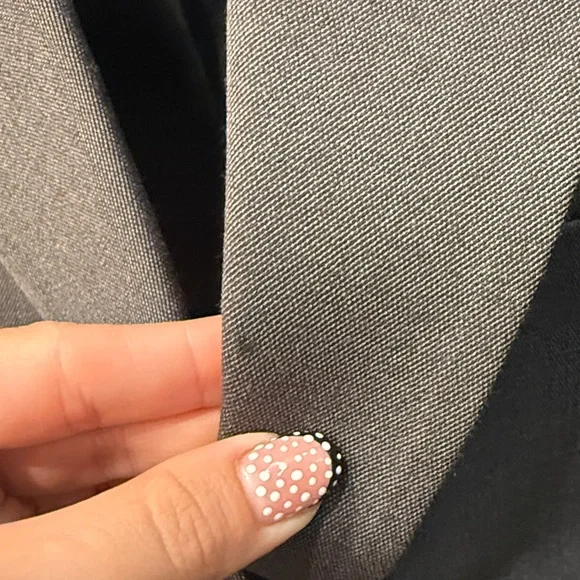 Frankie Shop Grey asymmetric blazer - Picture 4 of 6